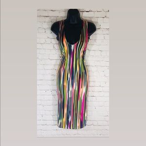 Striped multicolor dress